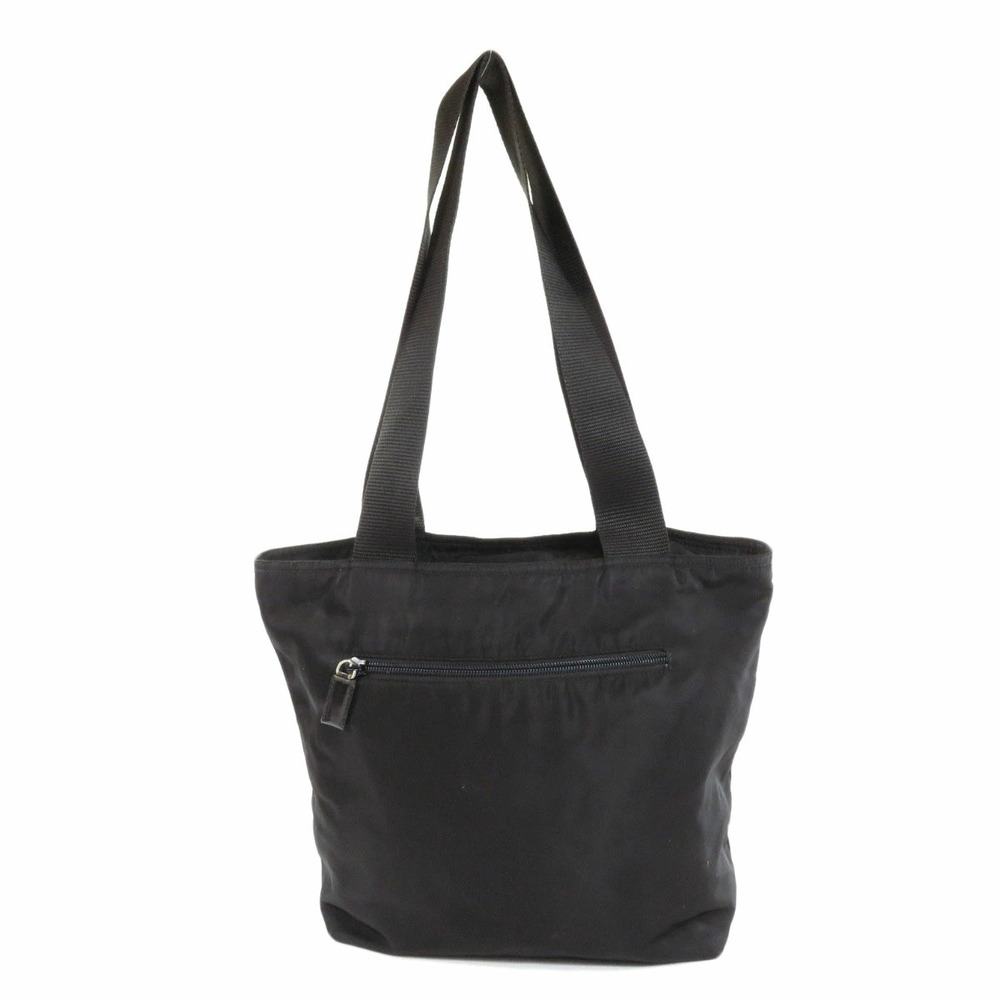 Prada Shoulder metal triangle Tessuto iconic enameled Bag Black